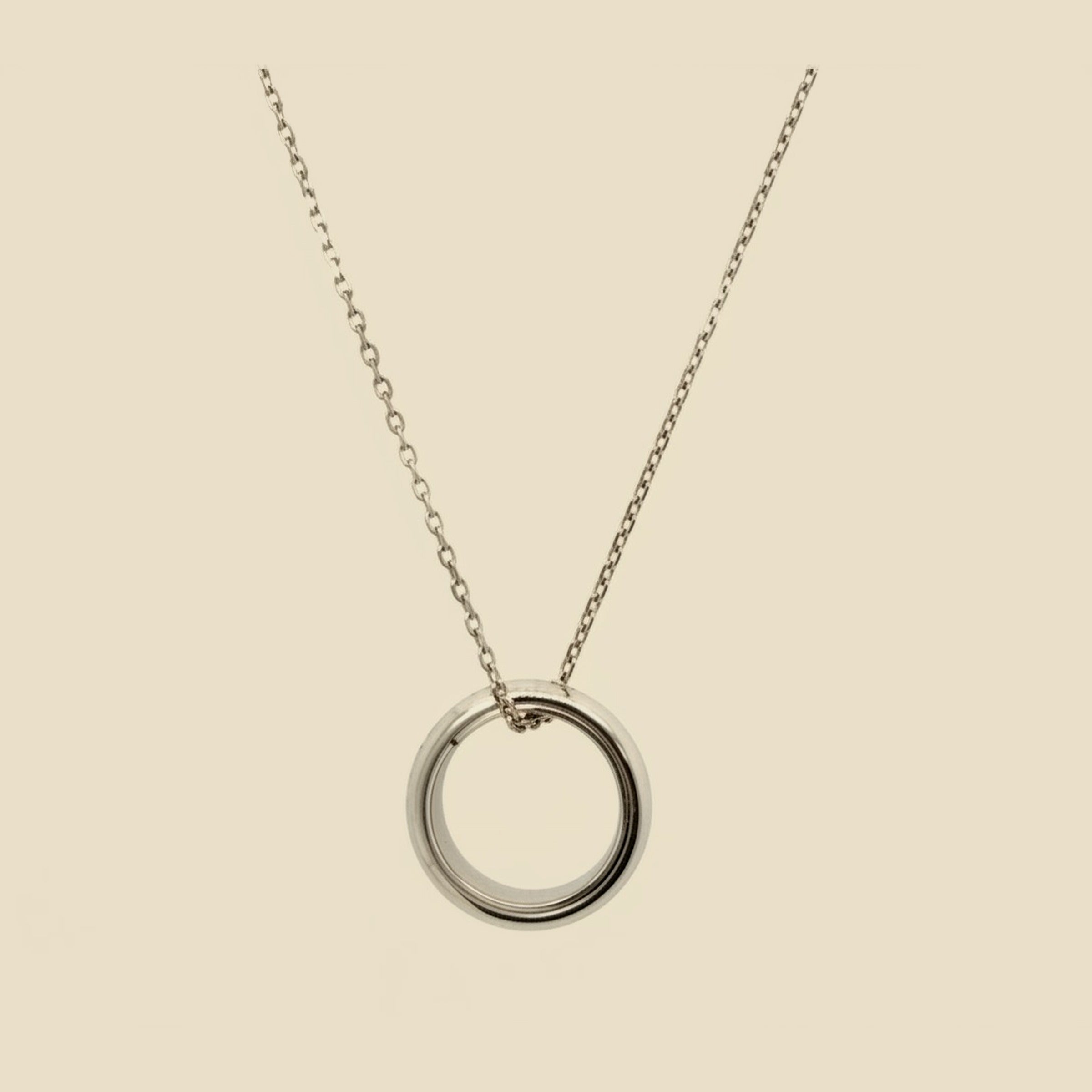 Damiani 18k White Gold "D.Side" Diamond Pendant Necklace