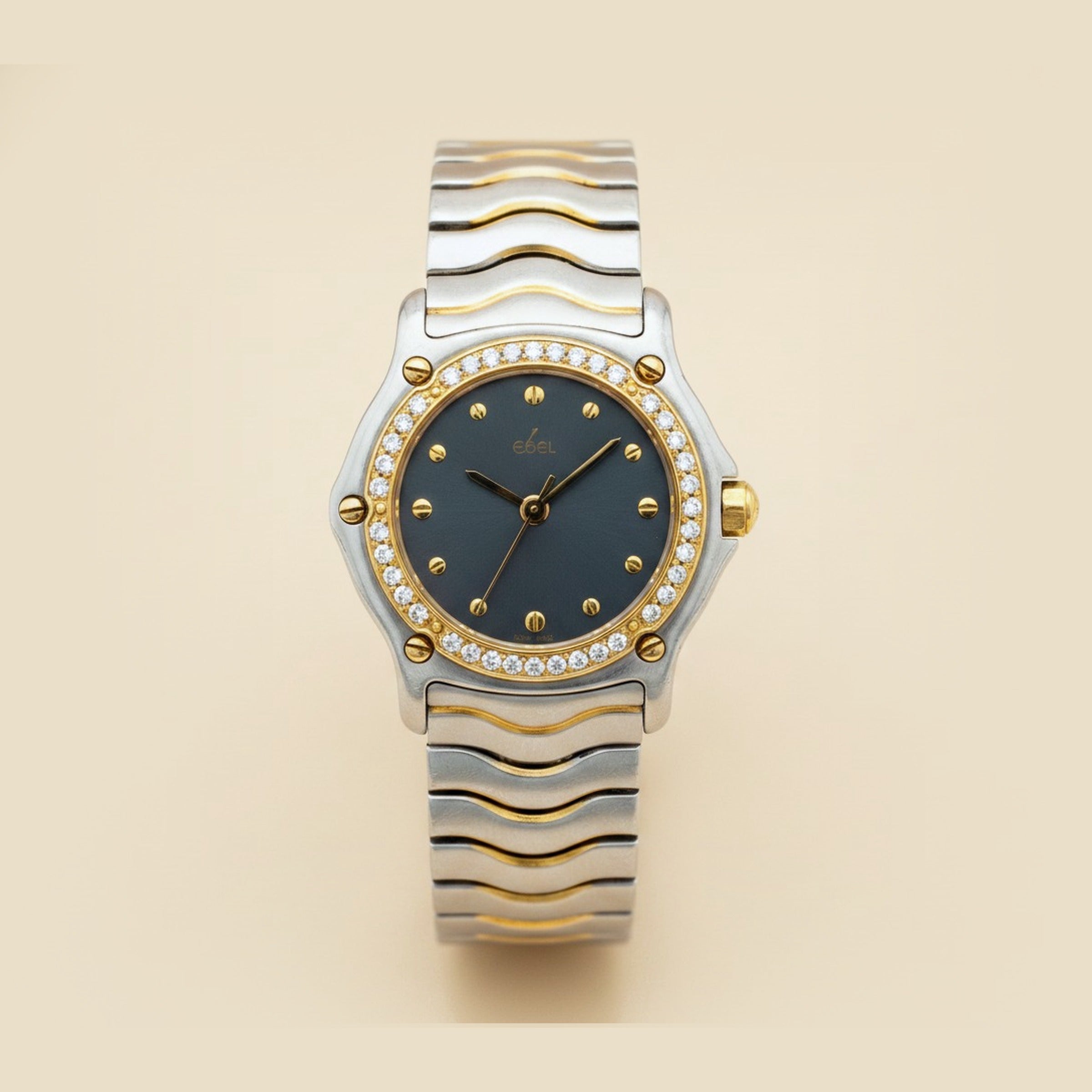 Ebel Sport Classique Stainless/Gold Bezel Watch