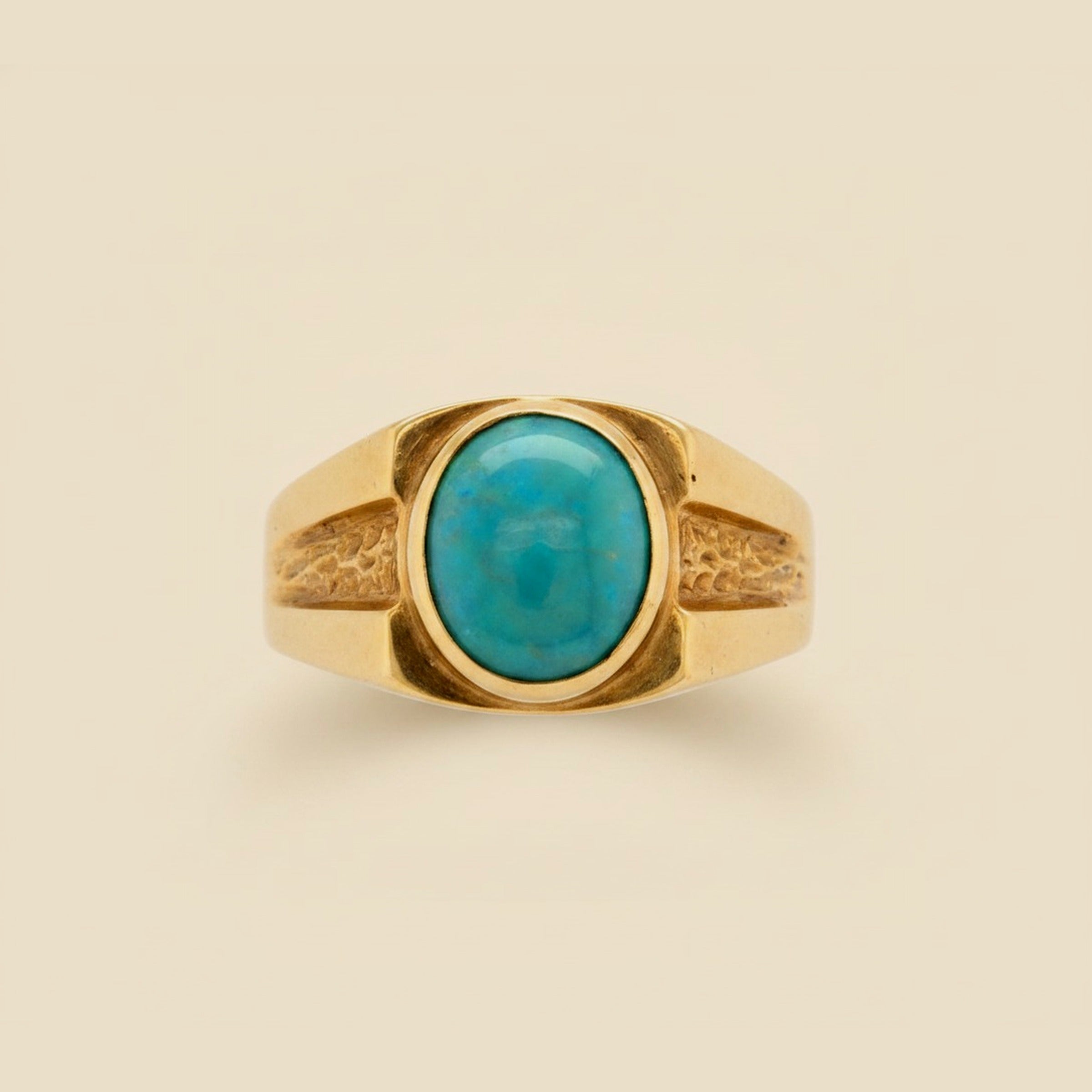 Gent's 9k Yellow Gold Opal Ring