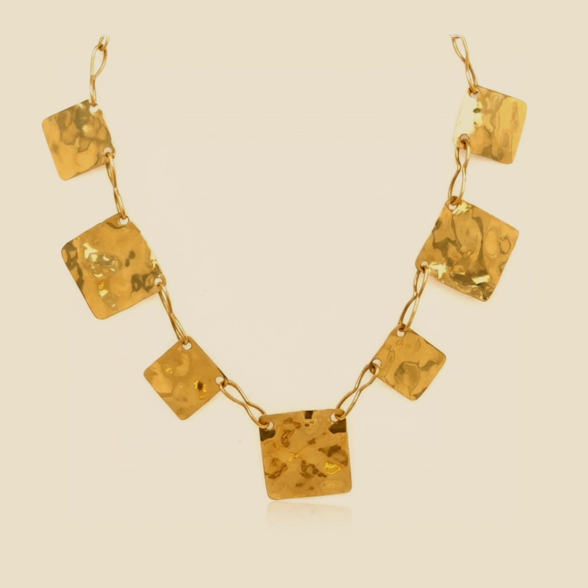 Handmade Lightweight Alternating Squares & Figure 8 Link Necklace – Empire Diamond