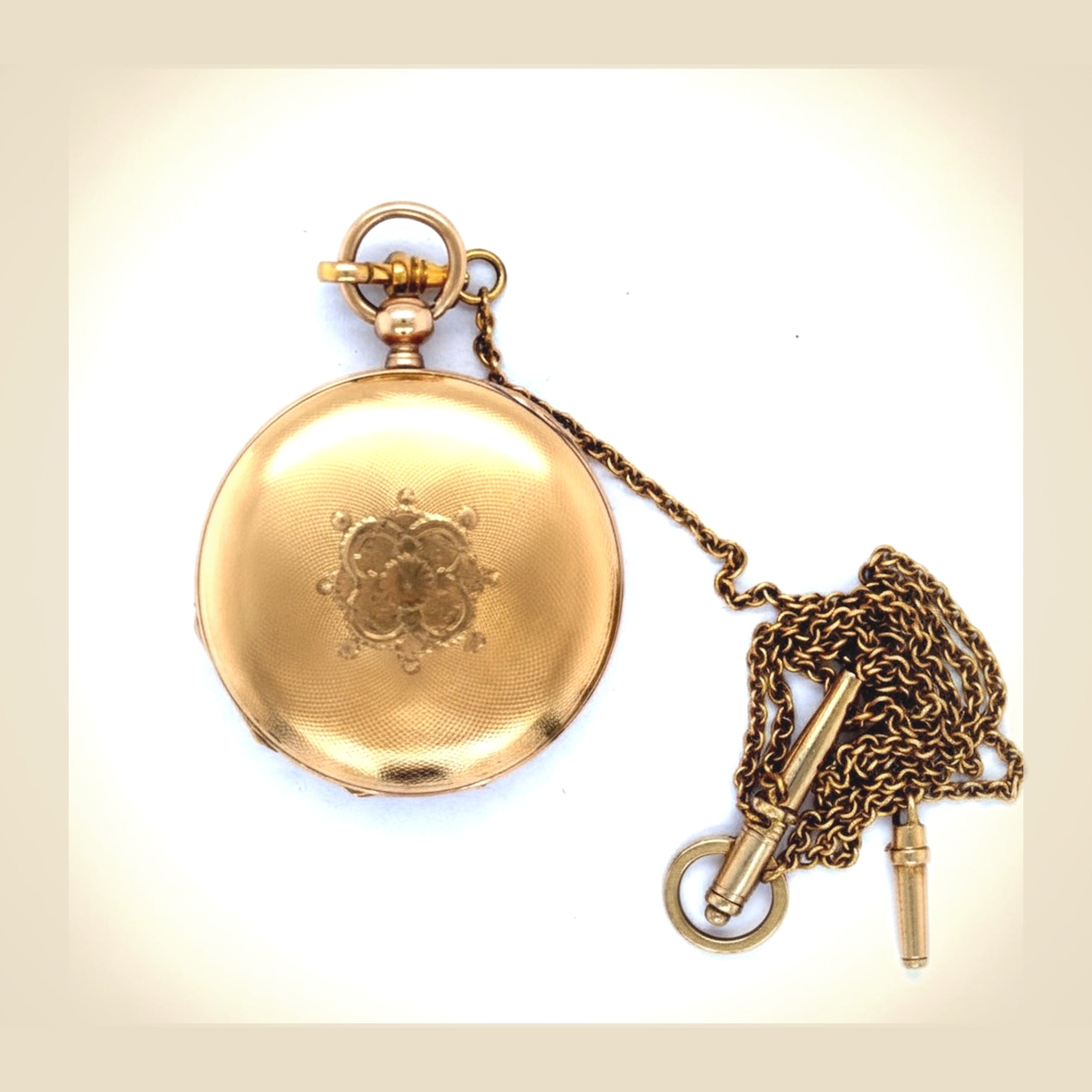 James Tissot 14k Key Wind Pocket Watch
