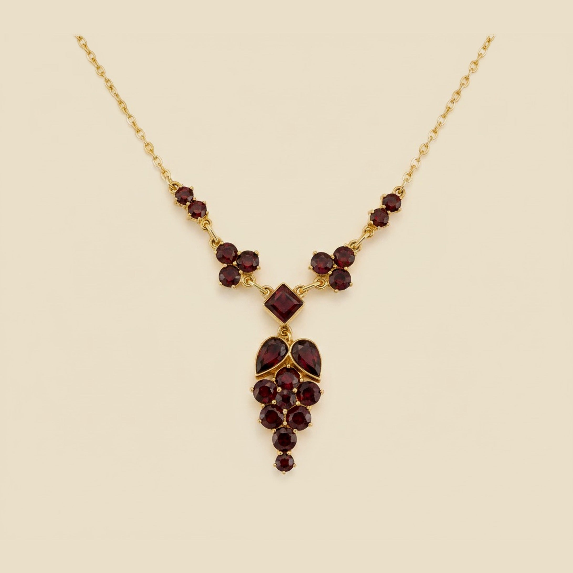 Lady's Garnet Pendant Necklace – Empire Diamond