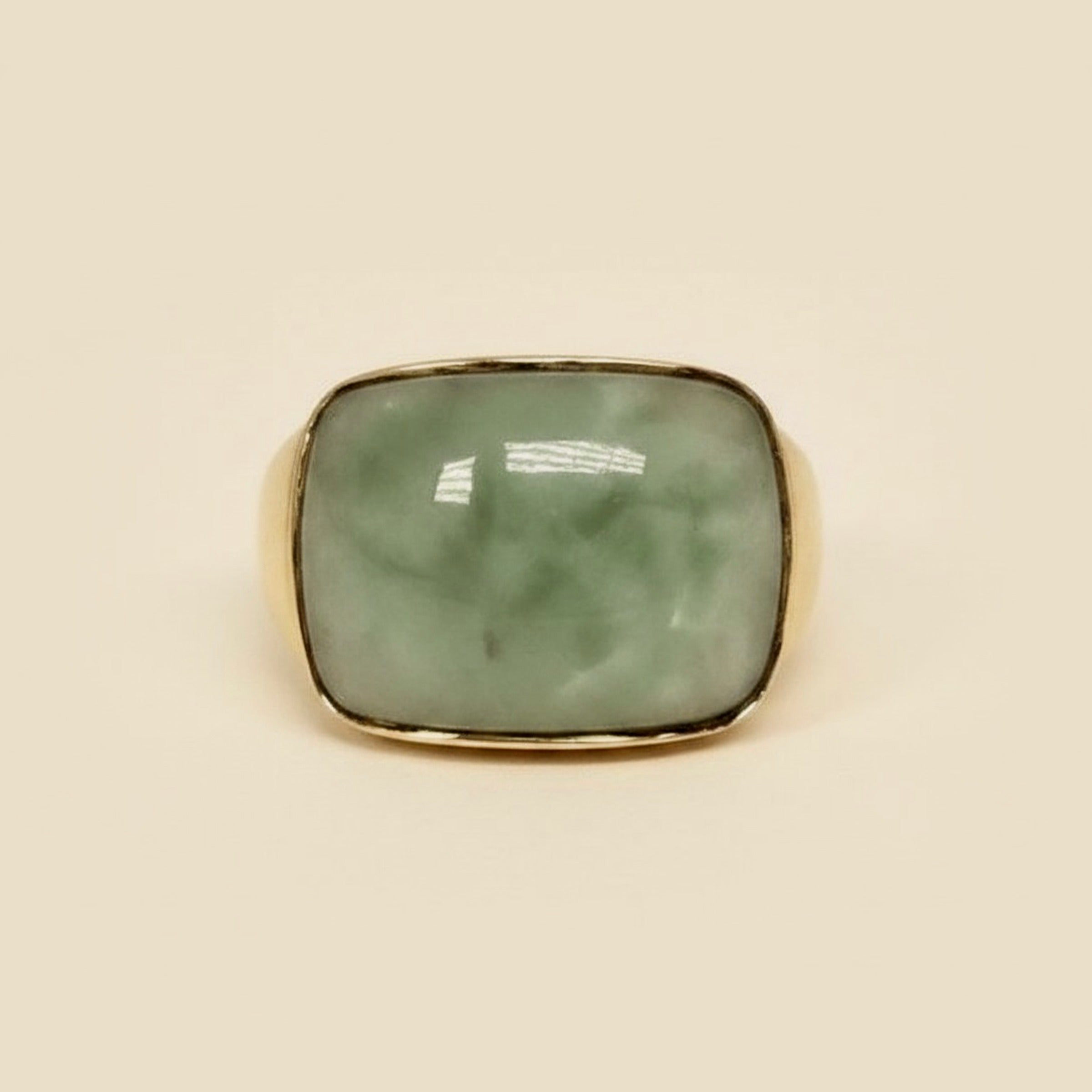 Large Jade Ring – Empire Diamond – view 2