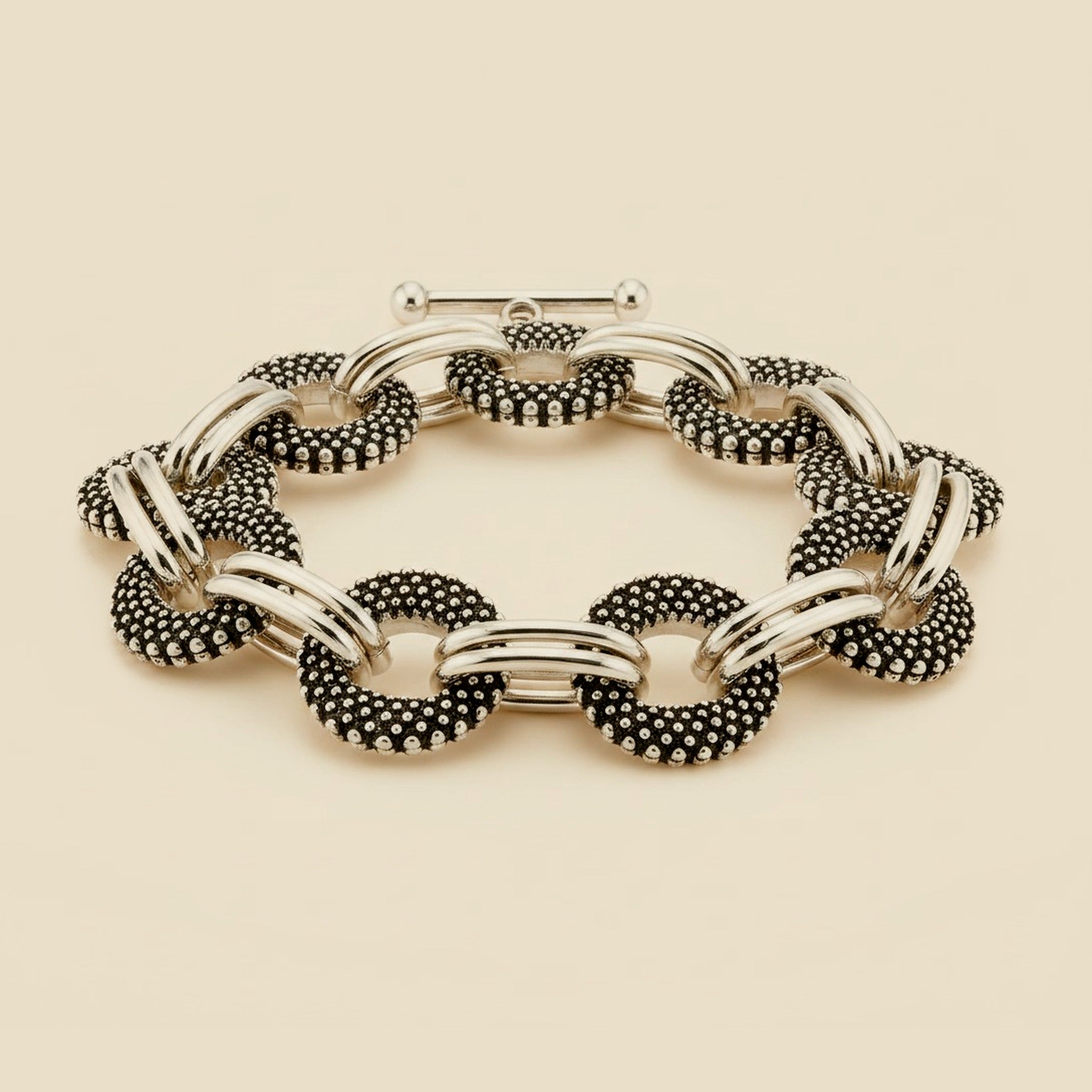 Michael Dawkins Sterling Silver Toggle Braclet – Empire Diamond