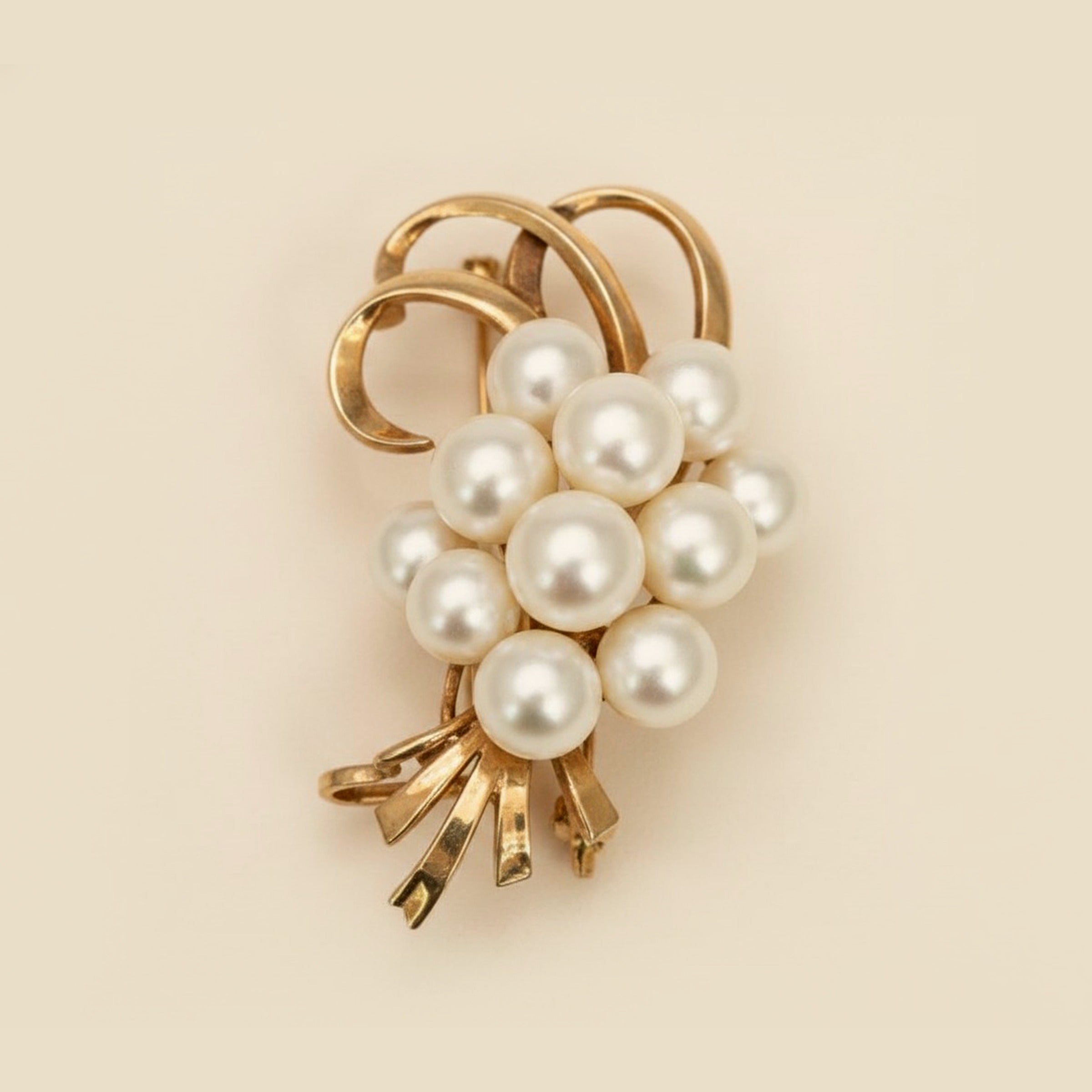 Rose Gold Pearl Cluster Pin/Pendant – Empire Diamond