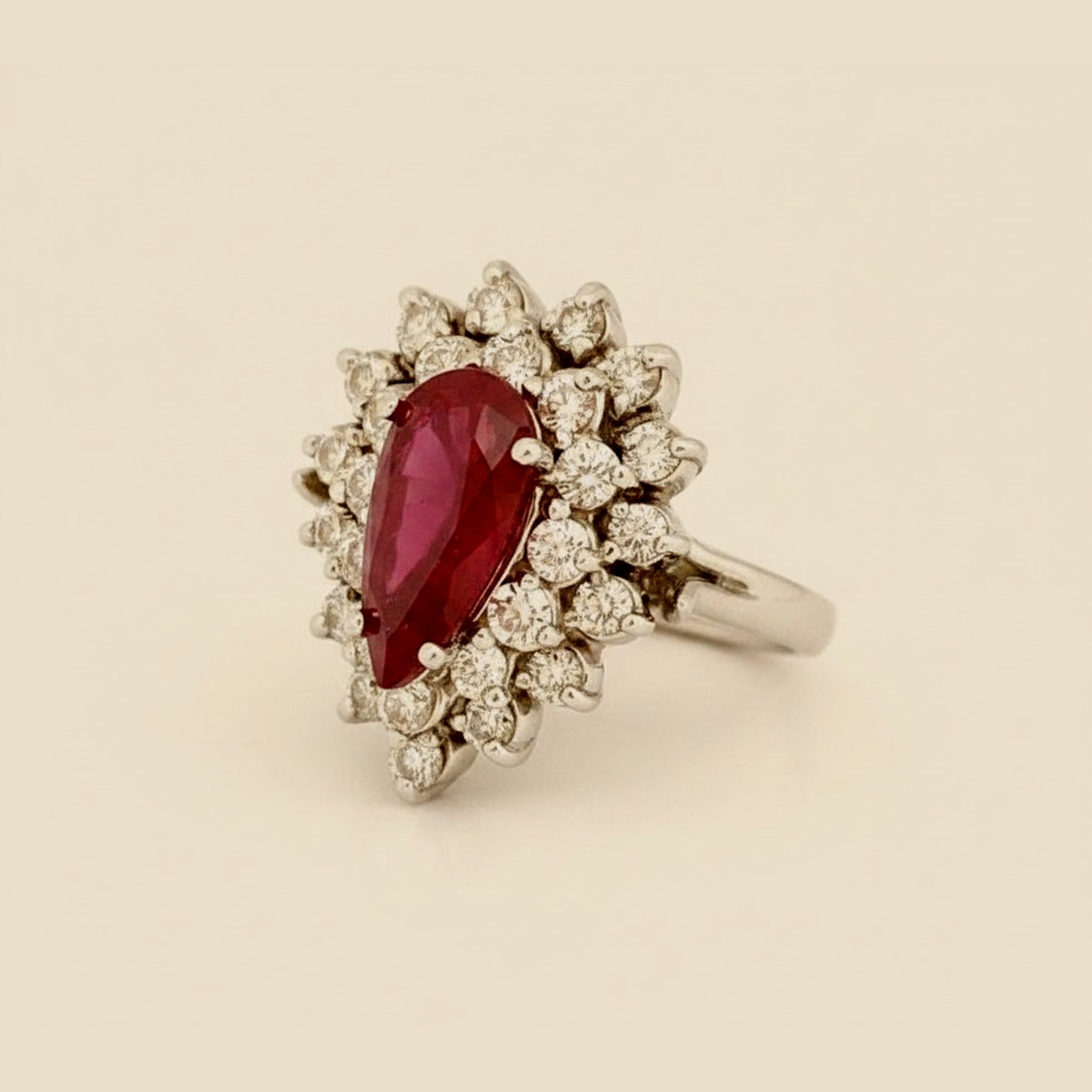 Ruby & Diamond Ballerina Ring