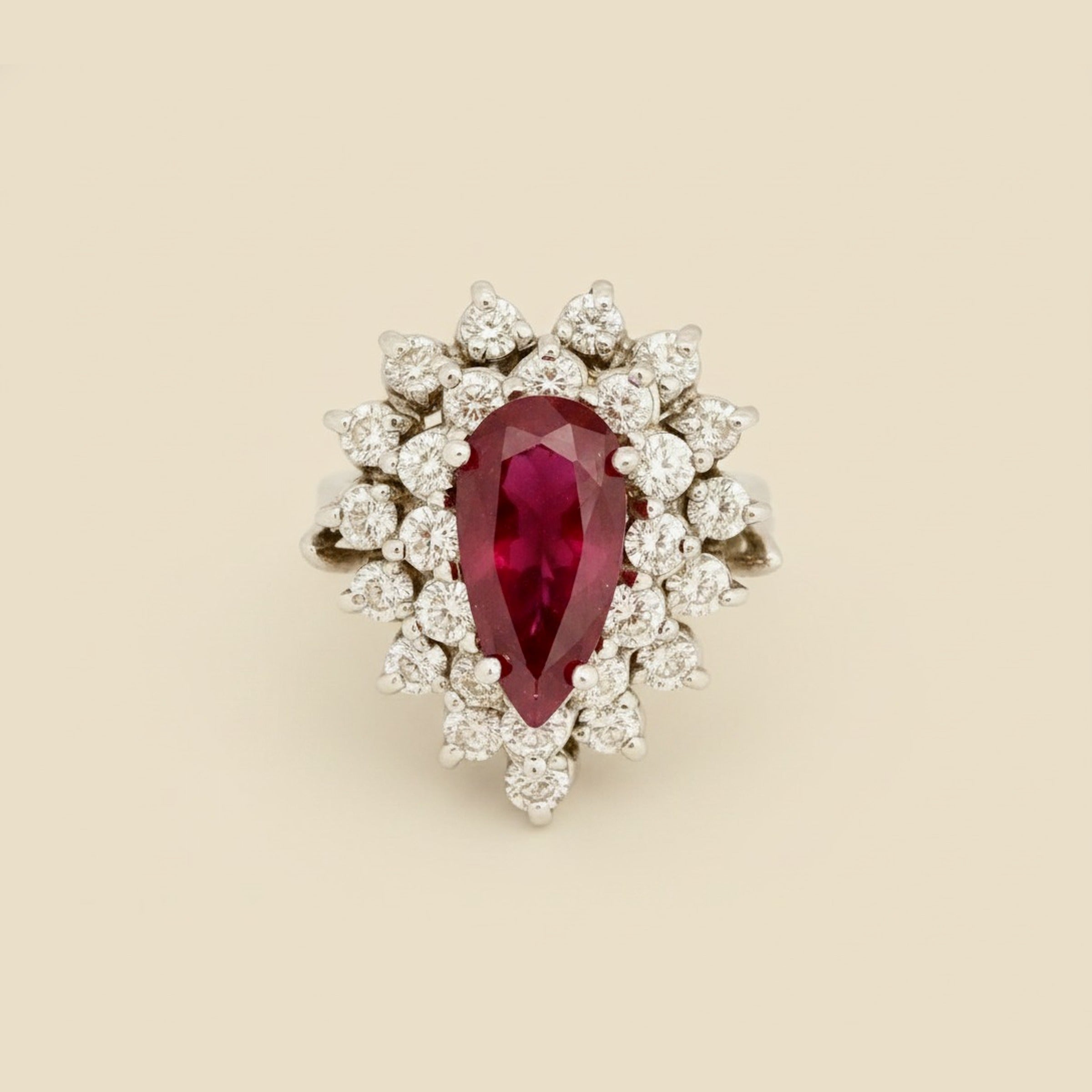 Ruby & Diamond Ballerina Ring