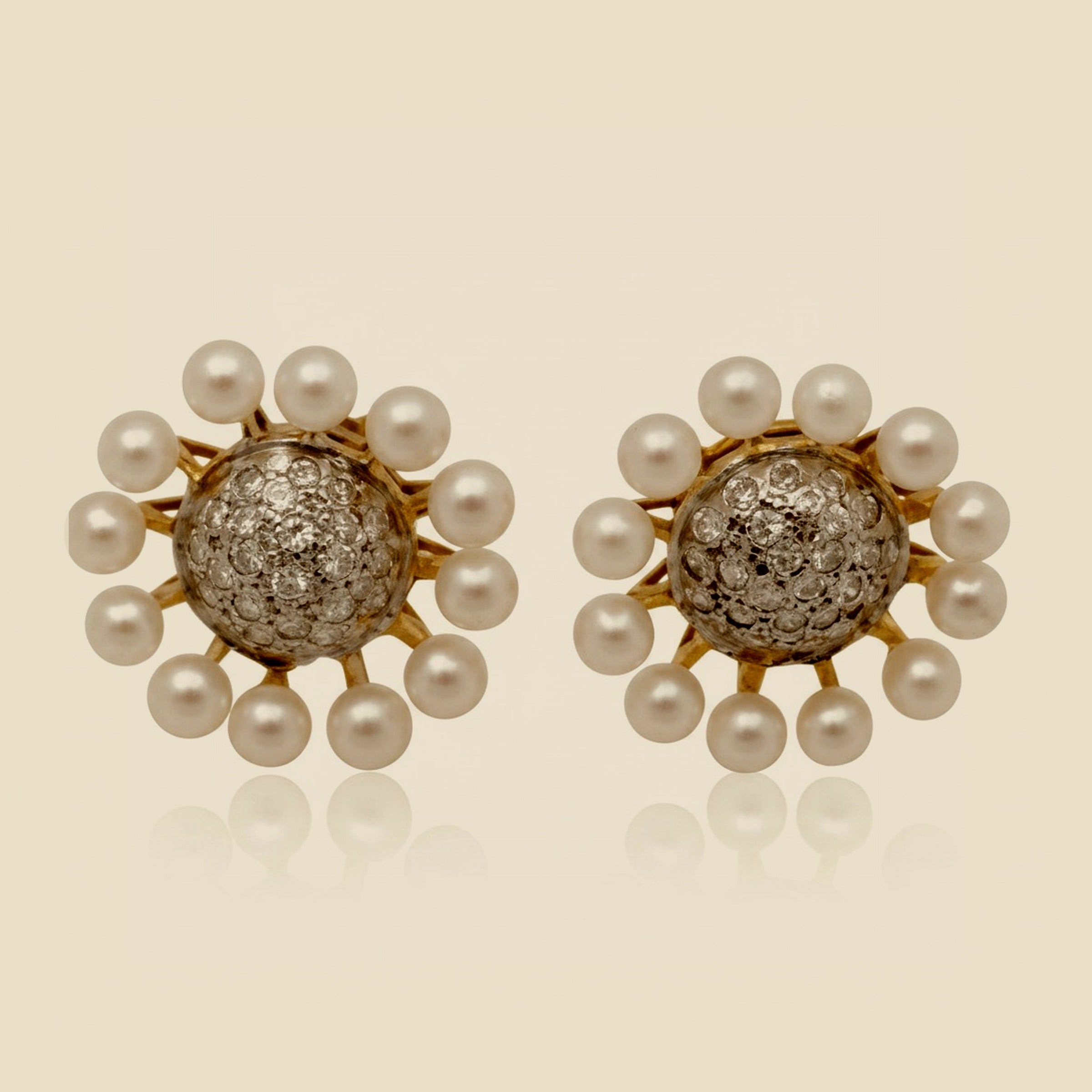 Seed Pearl and Diamond Earrings – Empire Diamond