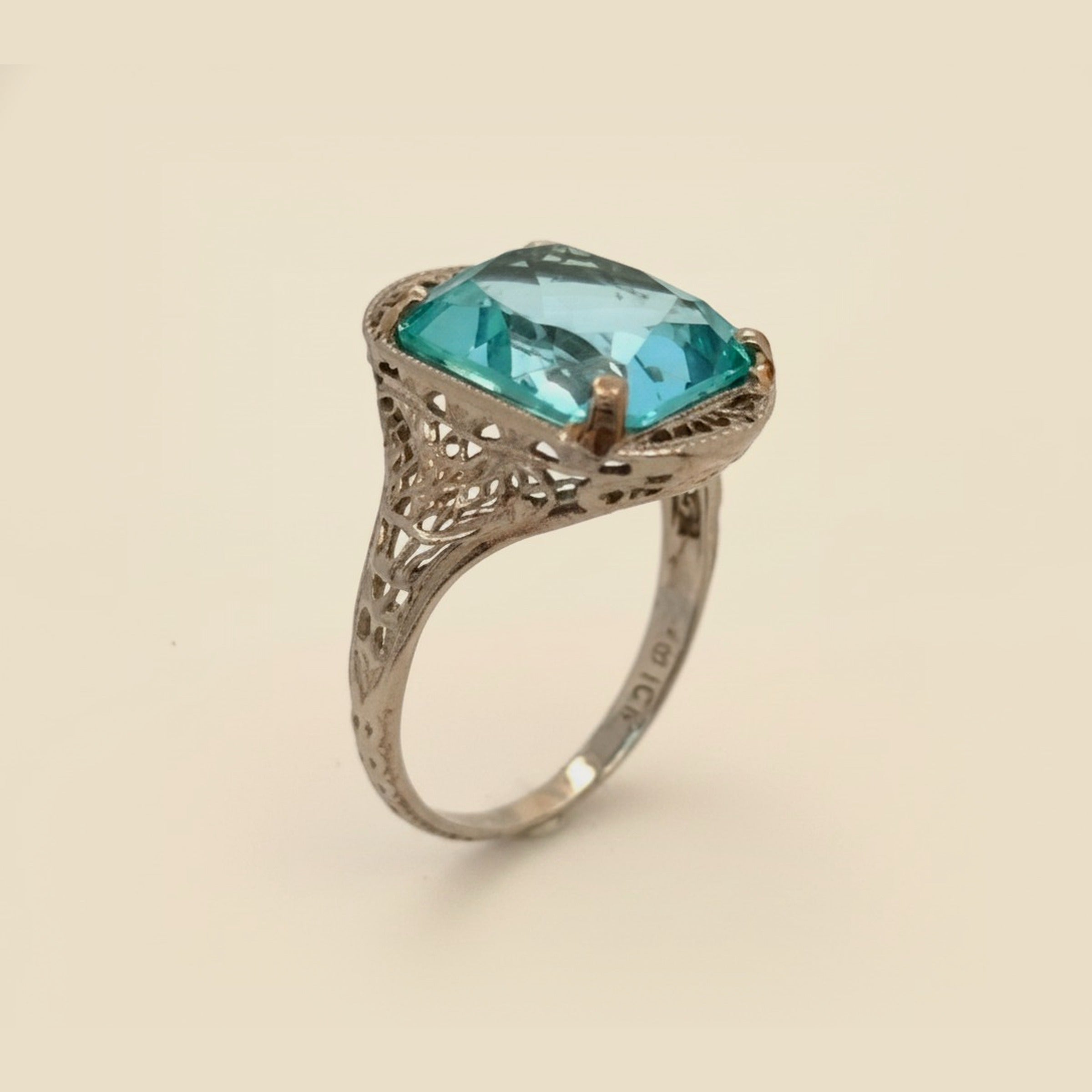 Synthetic Spinel Ring in White Gold – Empire Diamond