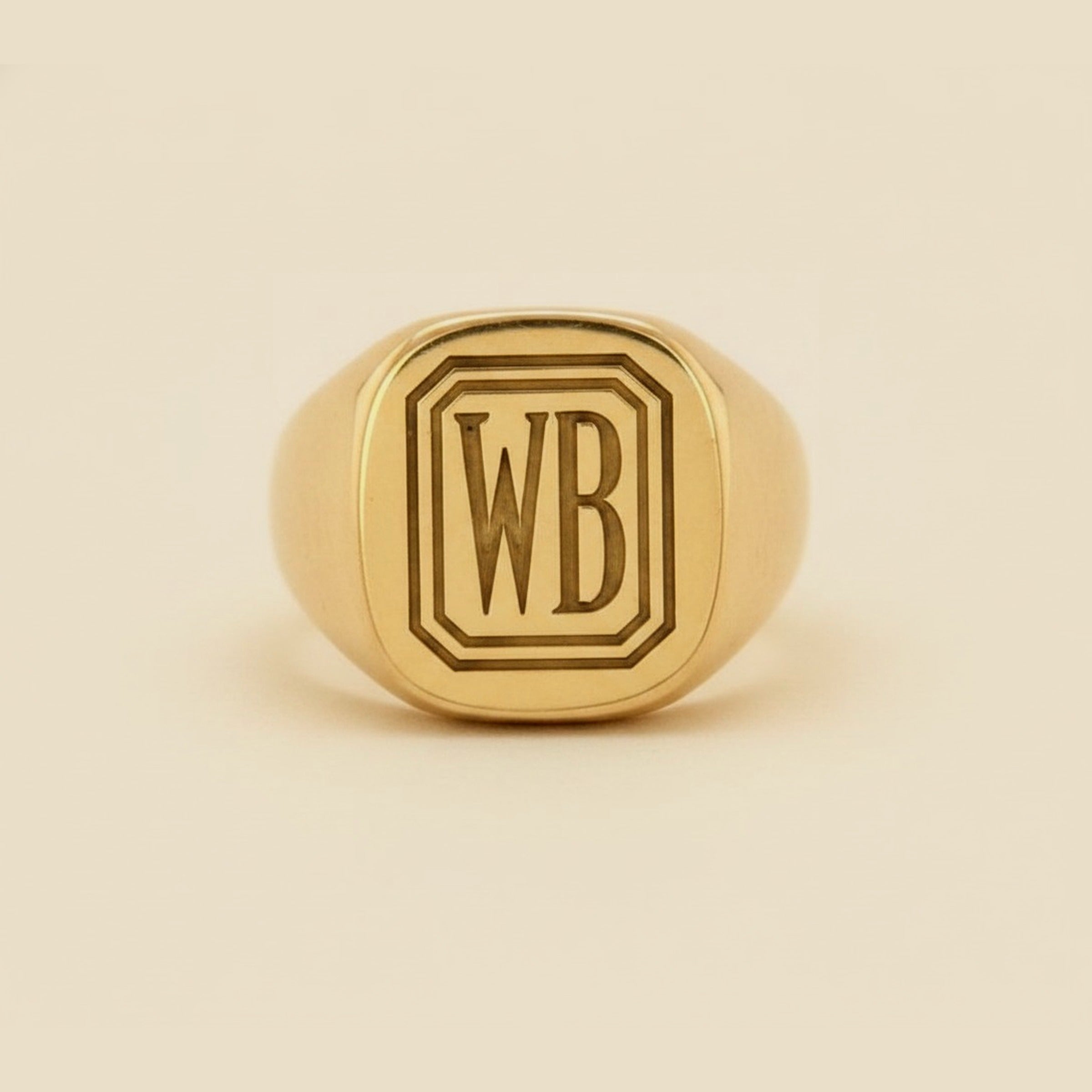 Tiffany & Co. 14k Yellow Gold Initial Ring