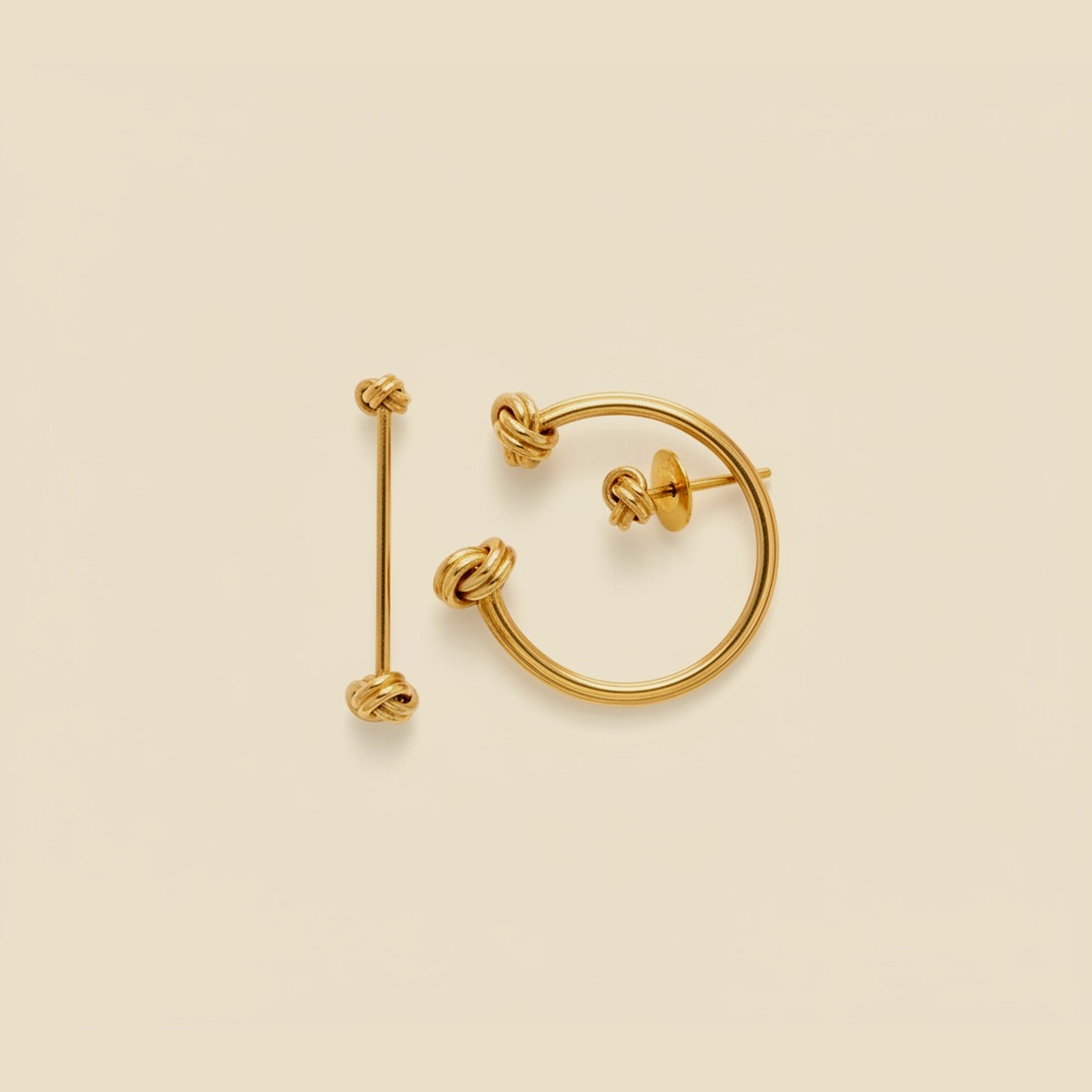 Tiffany & Co. 14k Yellow Gold Knot Dress Set