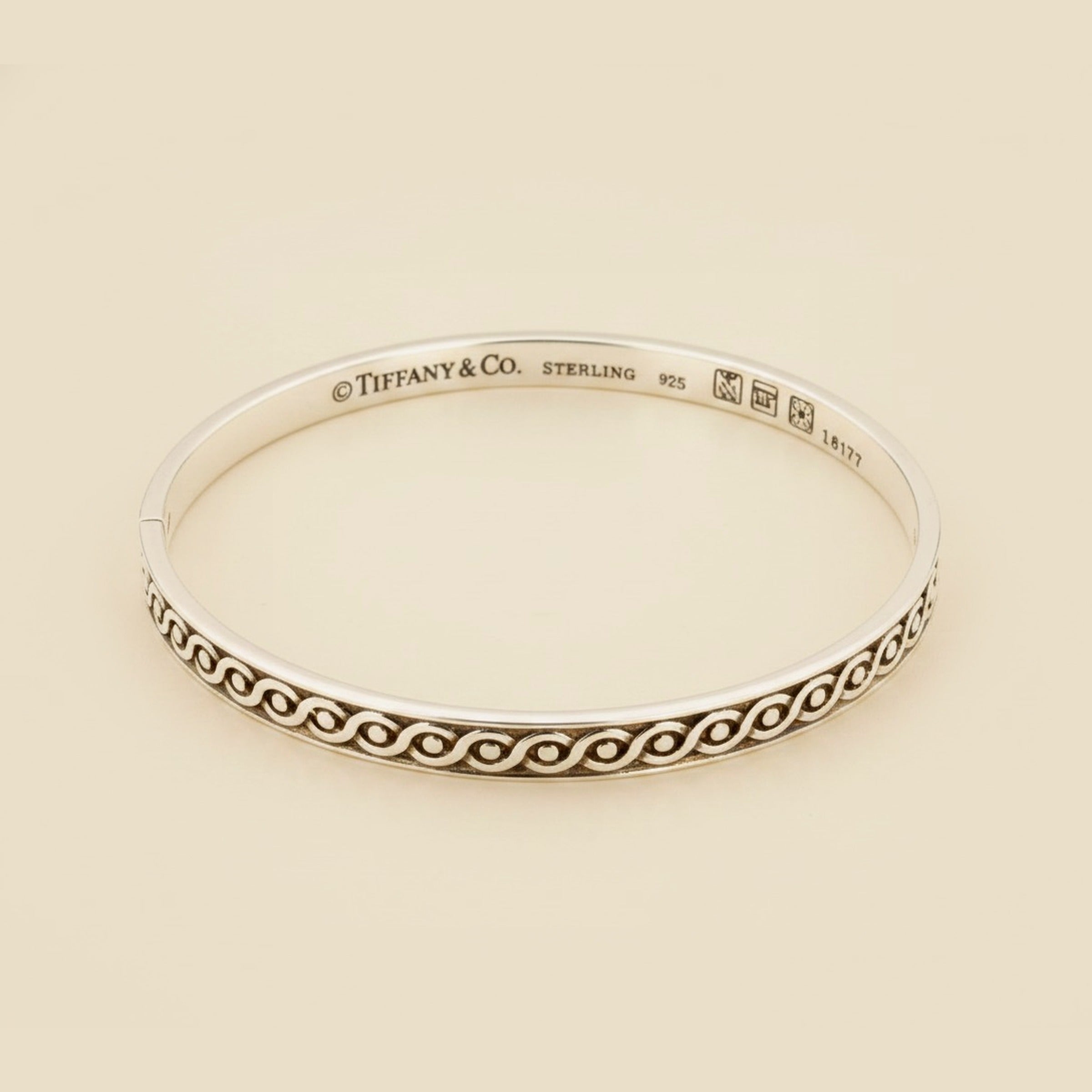 Tiffany & Co. Sterling Silver Narrow Bangle Bracelet – Empire Diamond
