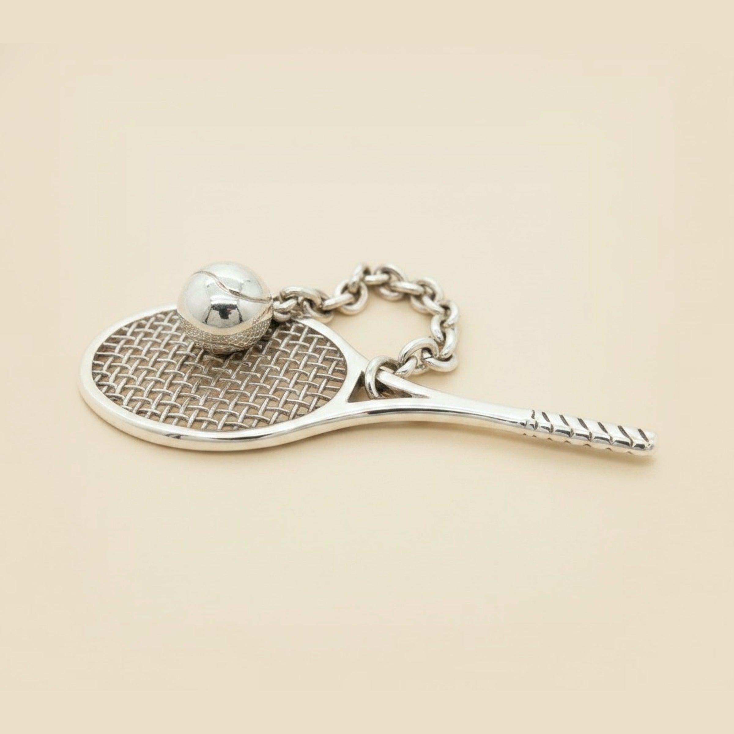 Tiffany & Co. Tennis Racquet and Ball Key Ring