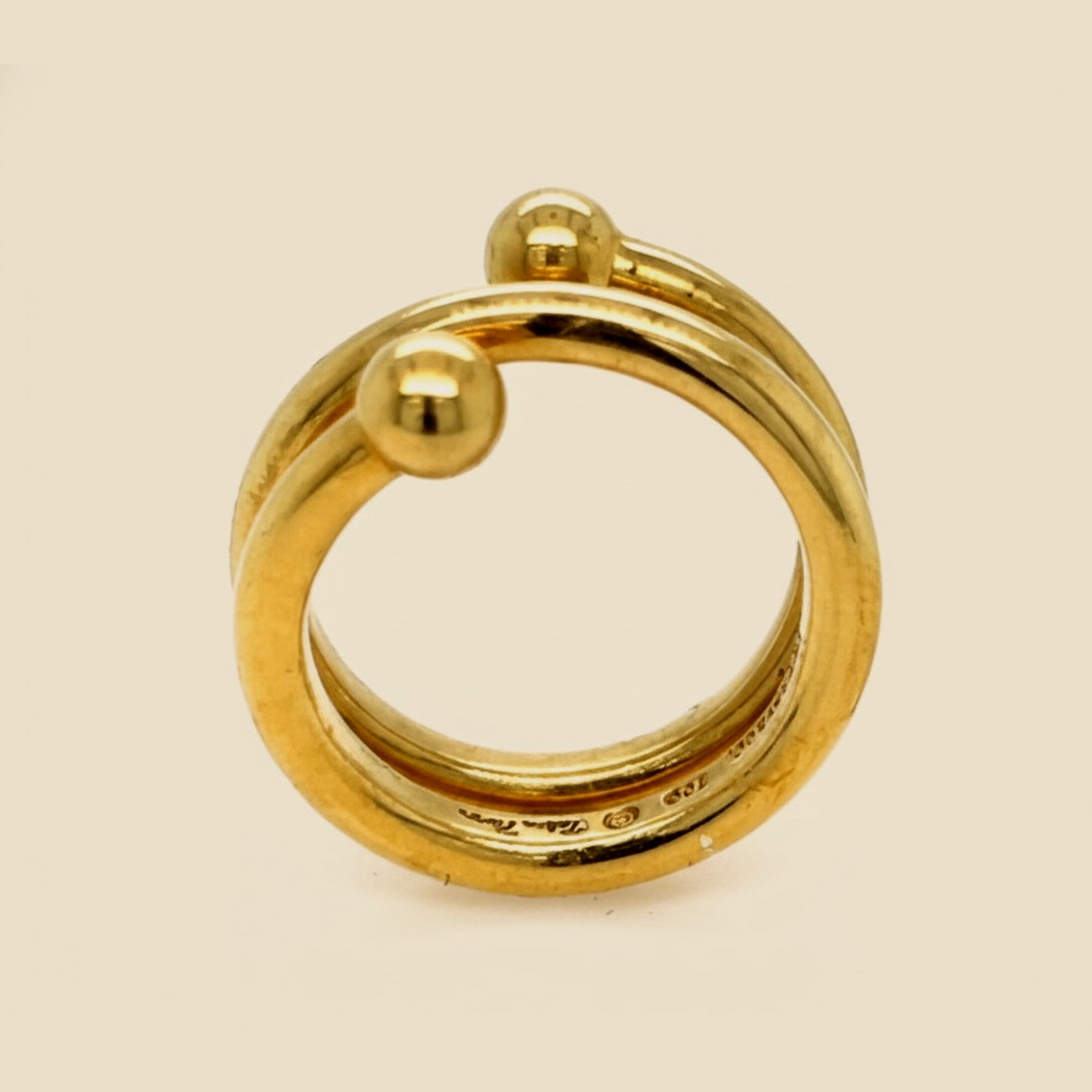Tiffany & Coil Paloma Picasso 18k Yellow Gold Coil Ring