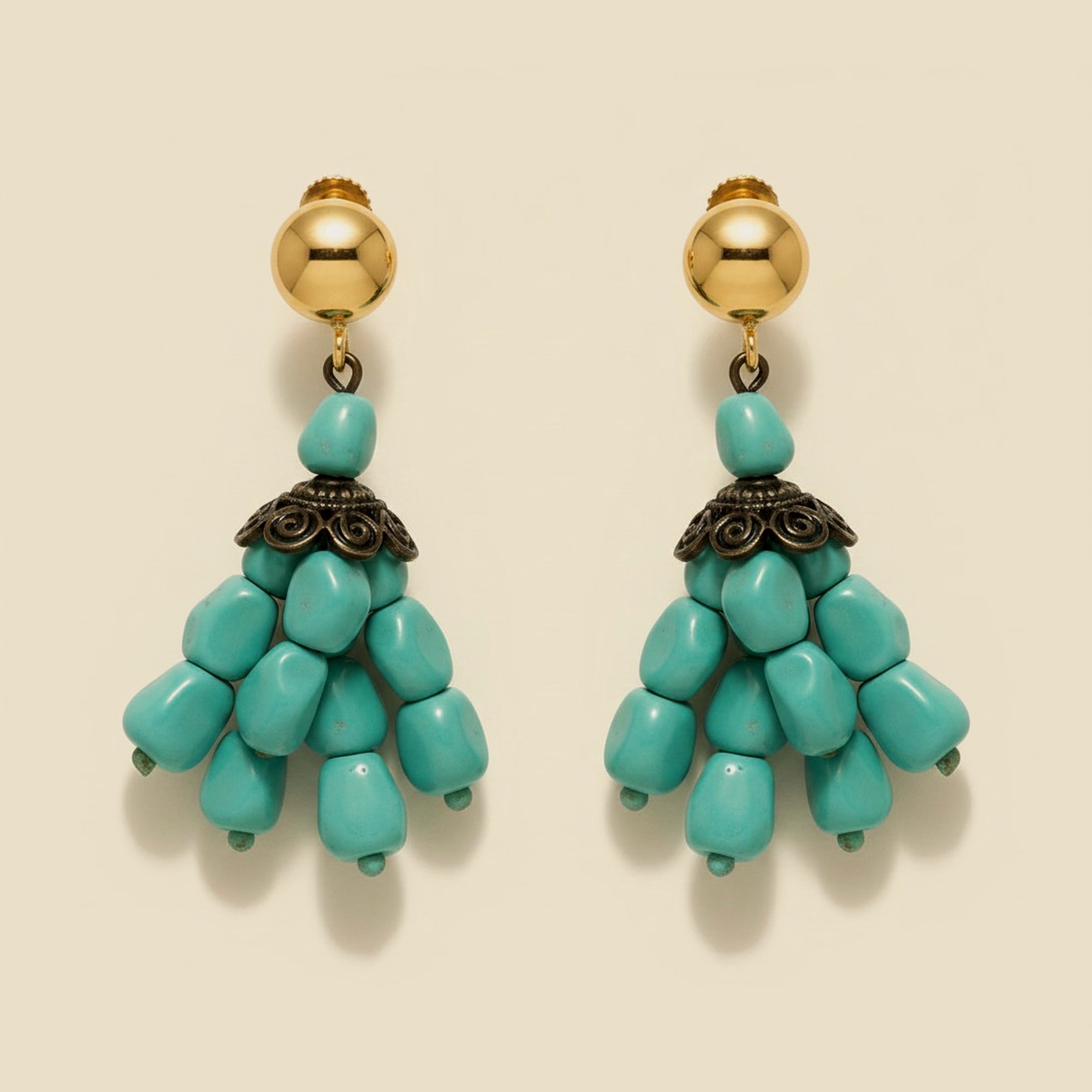 Turquoise Dangling Earrings – Empire Diamond