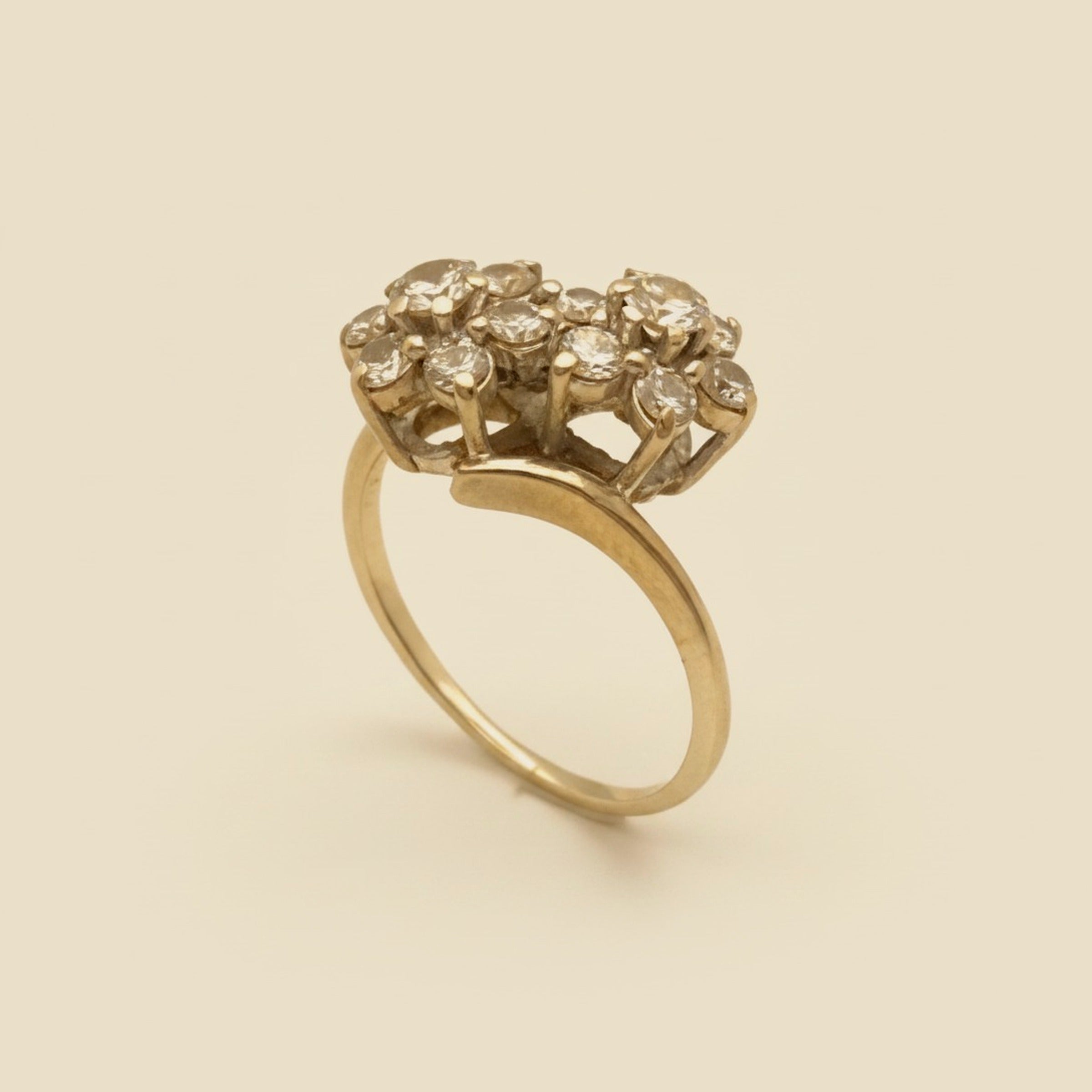 Twin Flower Diamond Ring – Empire Diamond