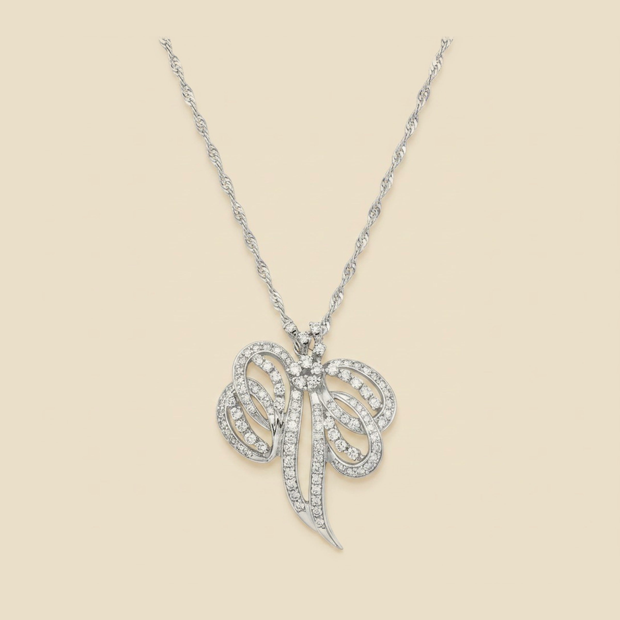 White Gold 1950's Diamond Pendant/Brooch – Empire Diamond