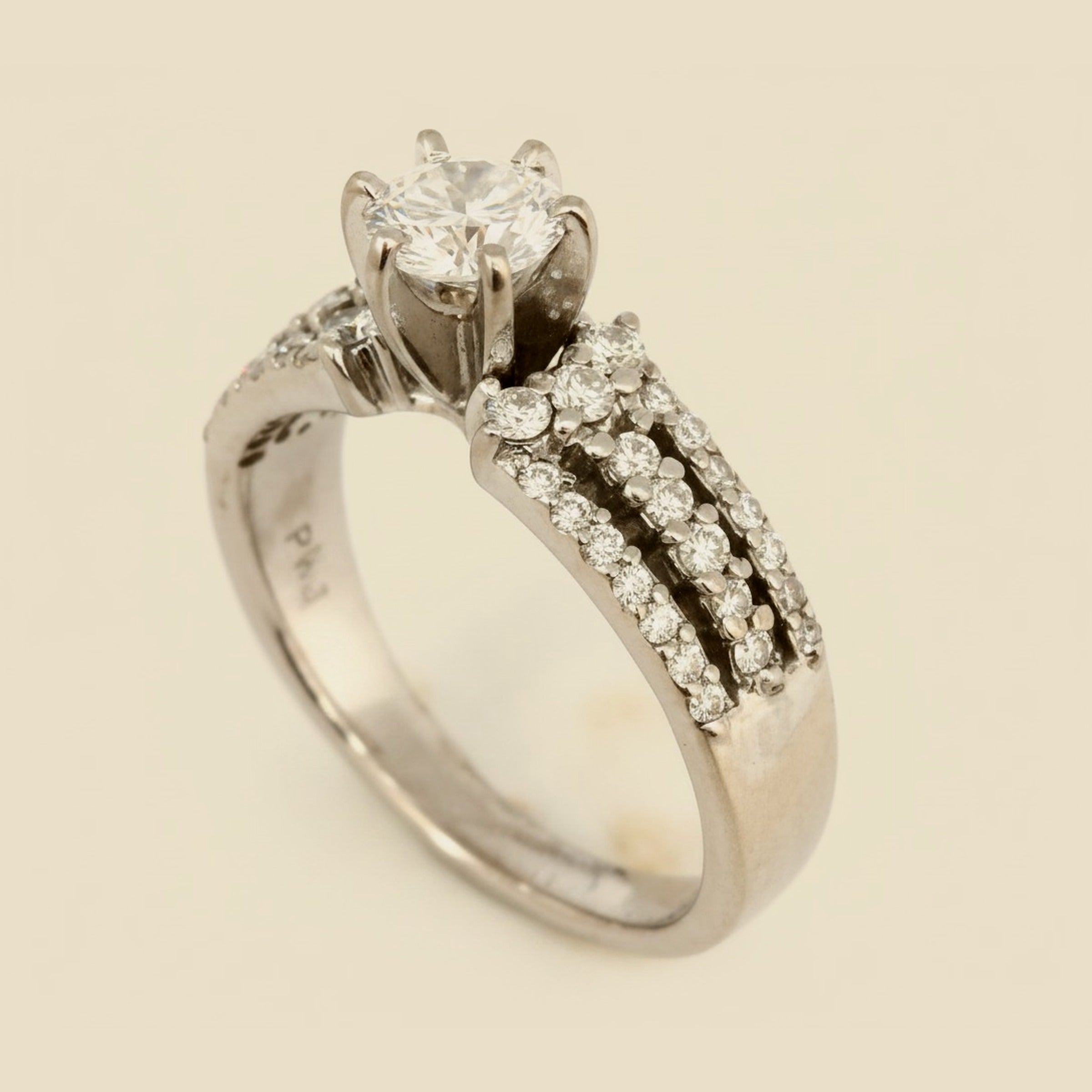 White Gold Diamond Engagement Ring – Empire Diamond