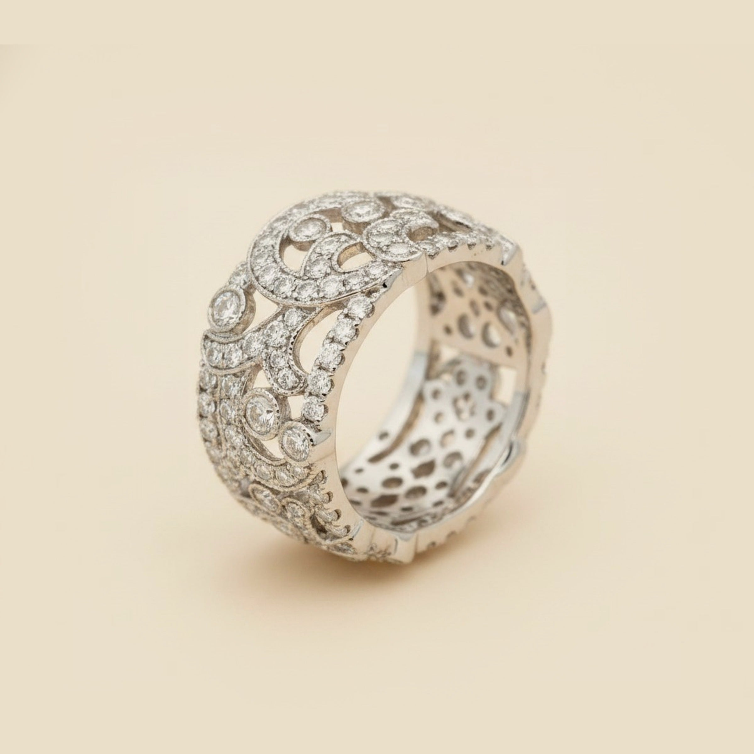 White Gold Diamond Eternity Band – Empire Diamond