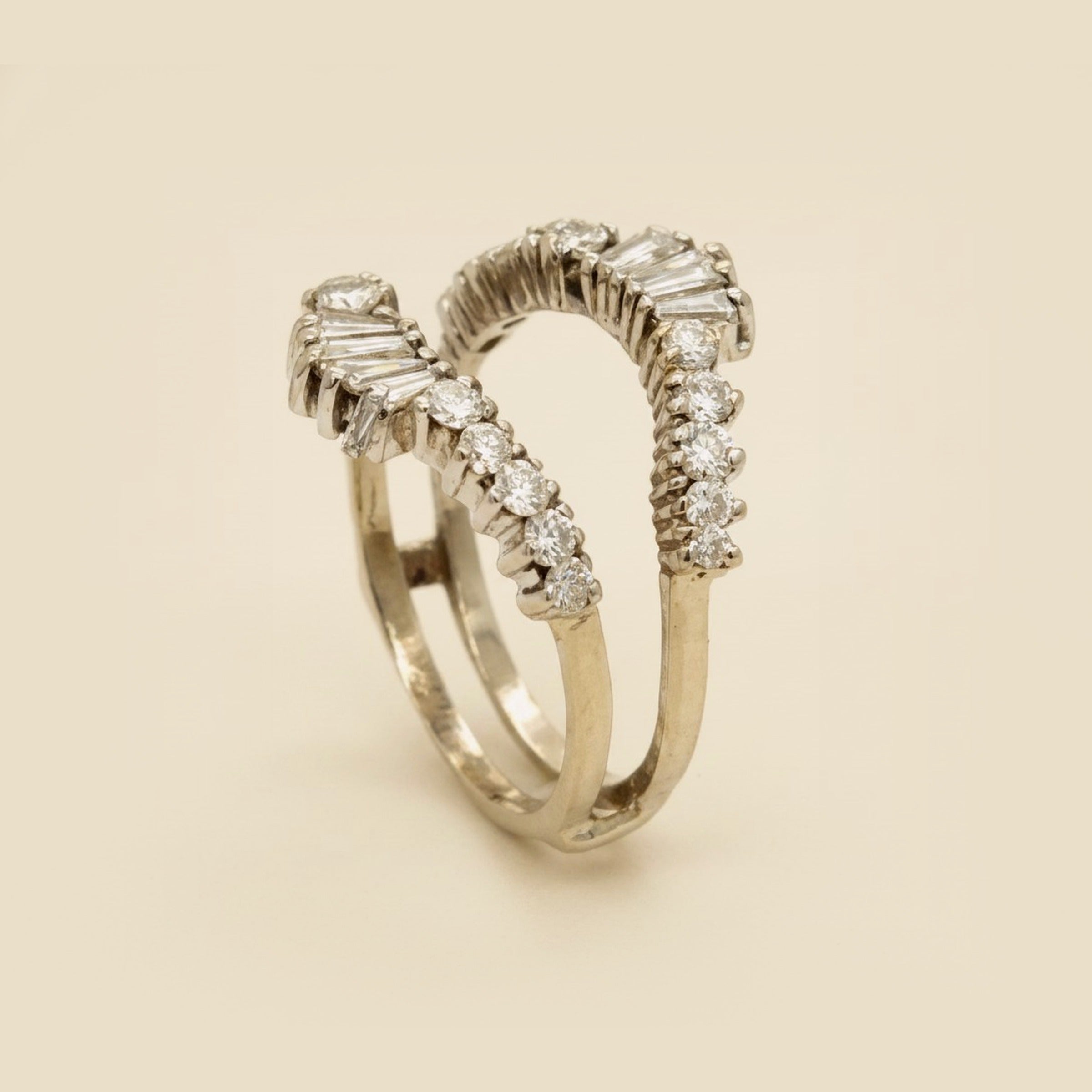 White Gold Diamond Insert Band