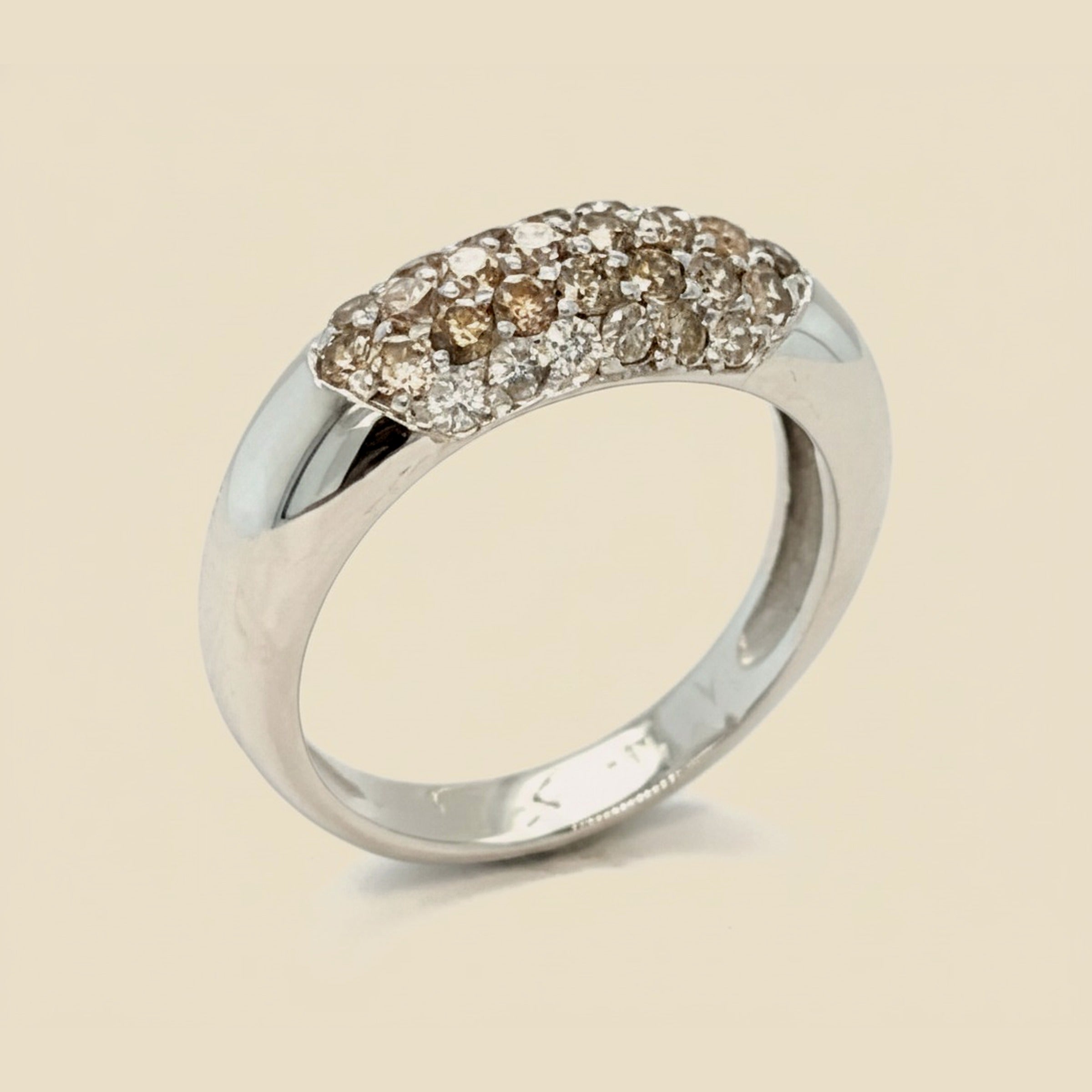 White Gold Pave Diamond Band/Ring
