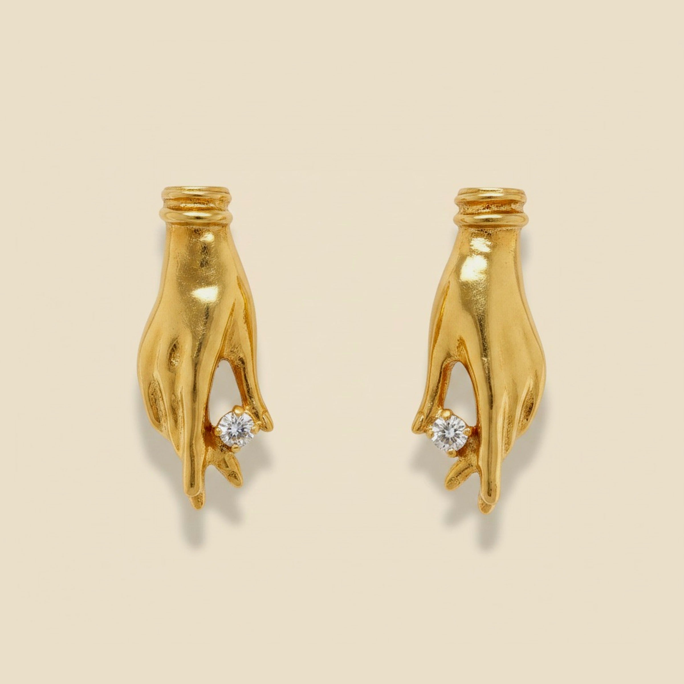Yellow Gold Diamond Earring & Pendant Set