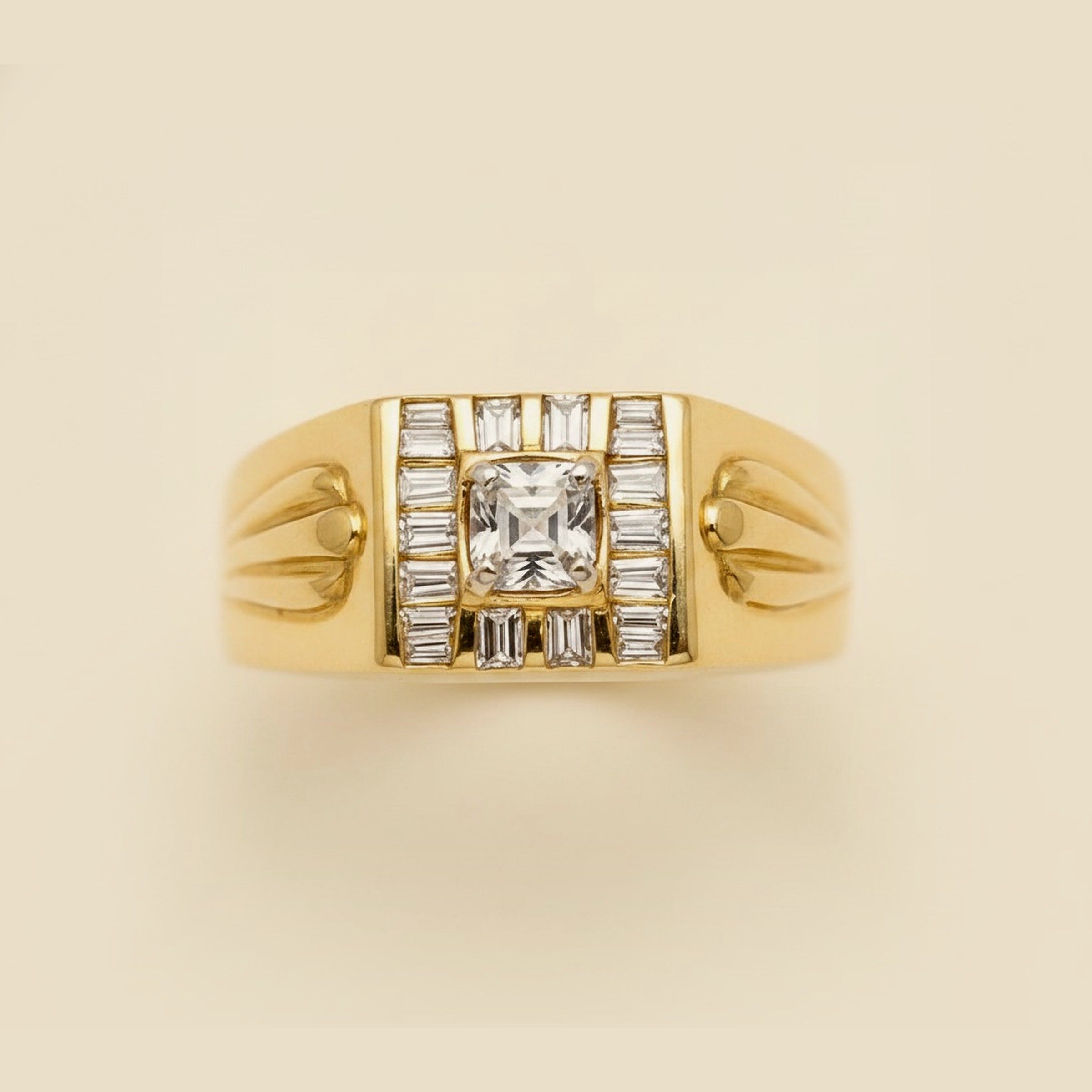 Yellow Gold Diamond Ring – Empire Diamond – view 2
