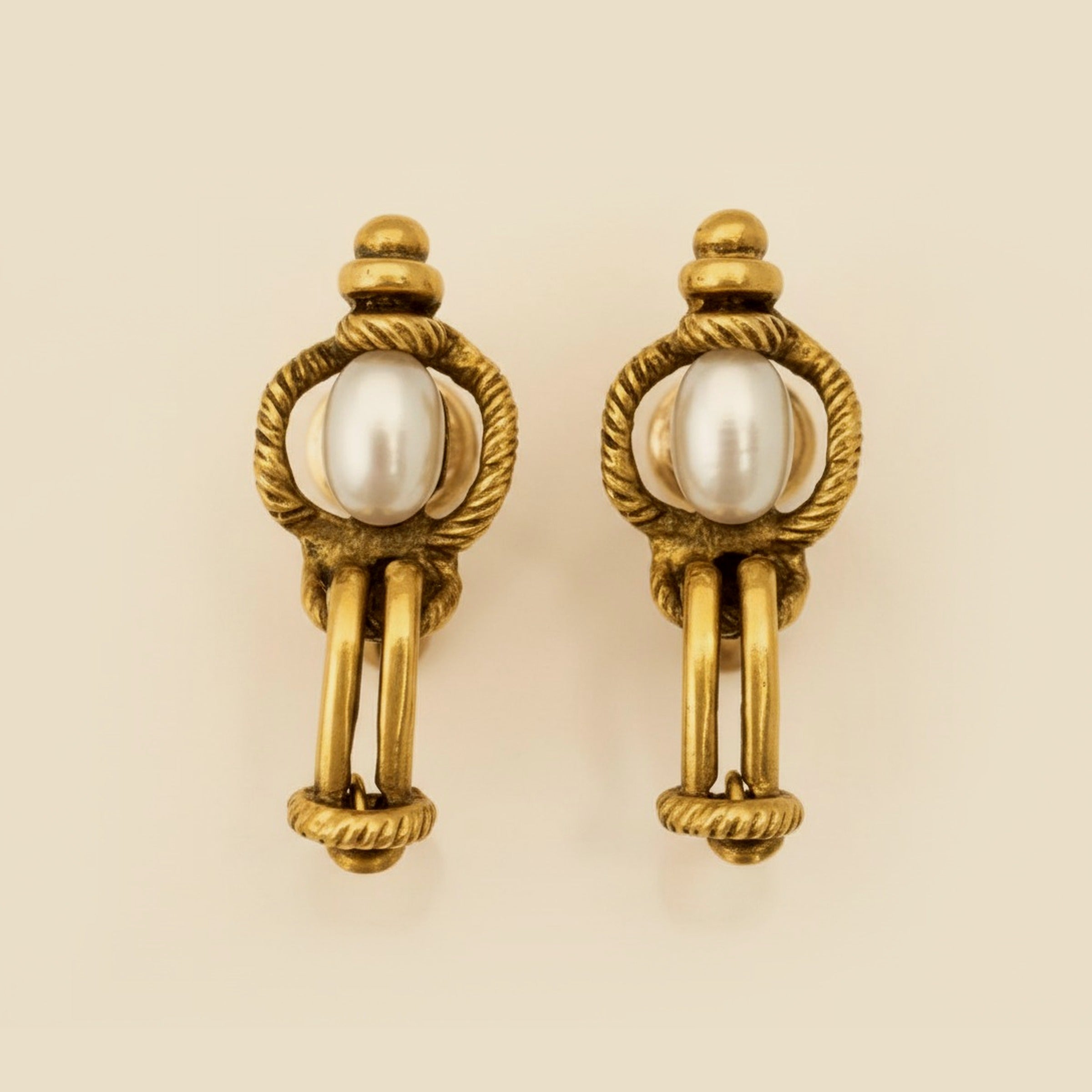Yellow Gold Freshwater Pearl Earrings – Empire Diamond