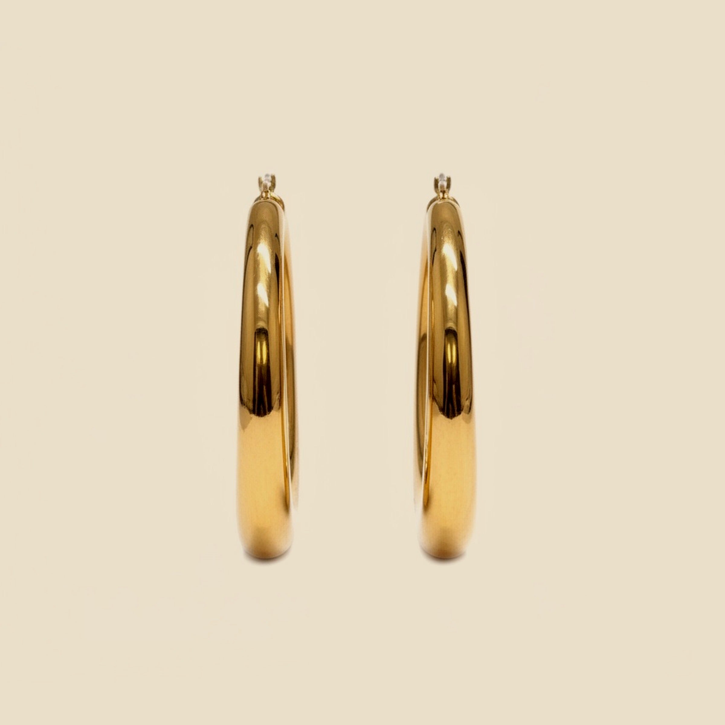 Yellow Gold Hoop Earrings