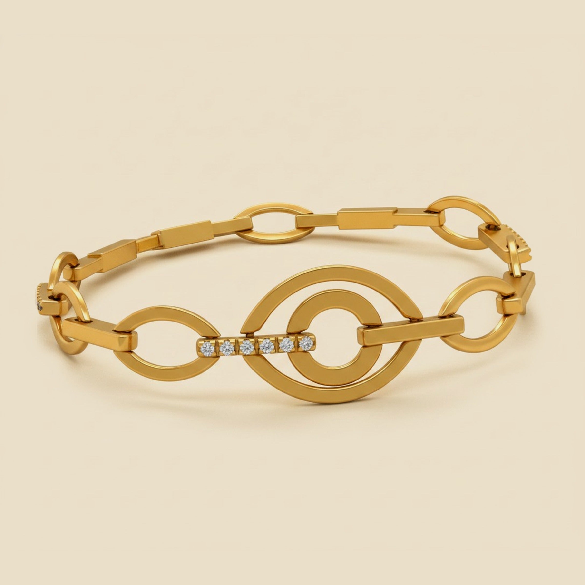 Yellow Gold Link Bracelet – Empire Diamond