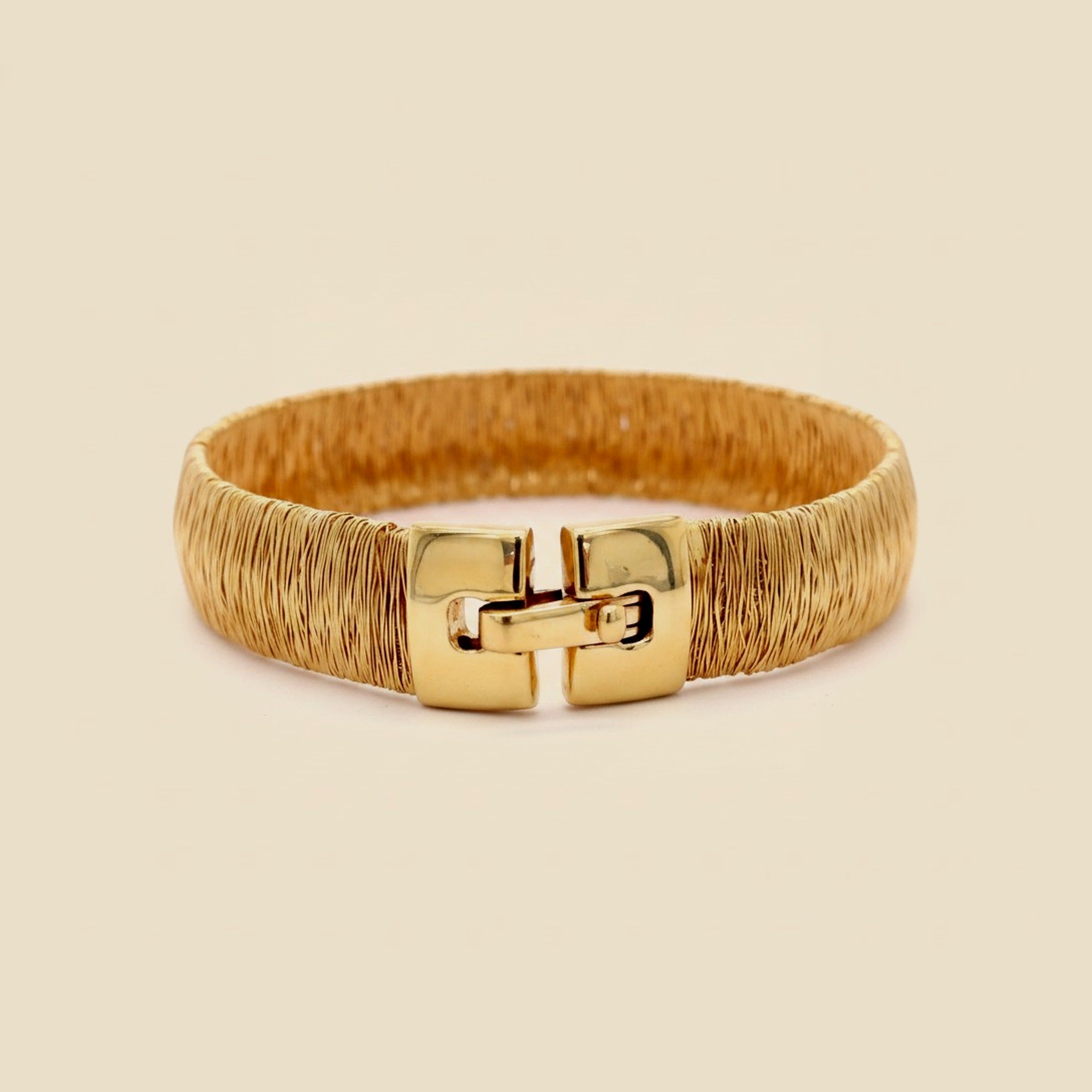 Yellow Gold Wire Wrap Bracelet